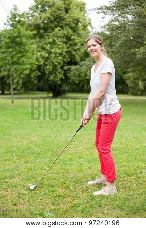 young golfer
