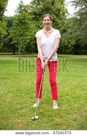 young golfer