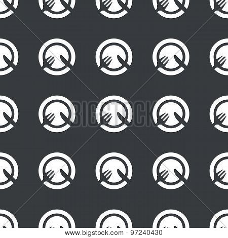 Straight black dishware pattern