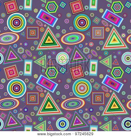 Abstract color figures seamless pattern.