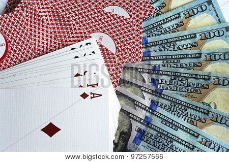 Cards and dollars