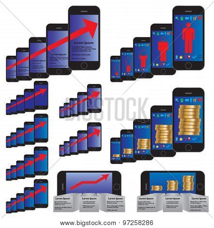 Infographic Elements With A Smartphone.