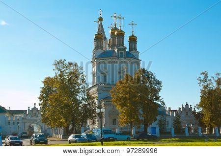 Holy Trinity Cathedral in Verkhoturye . Middle Urals .  Sverdlovsk region