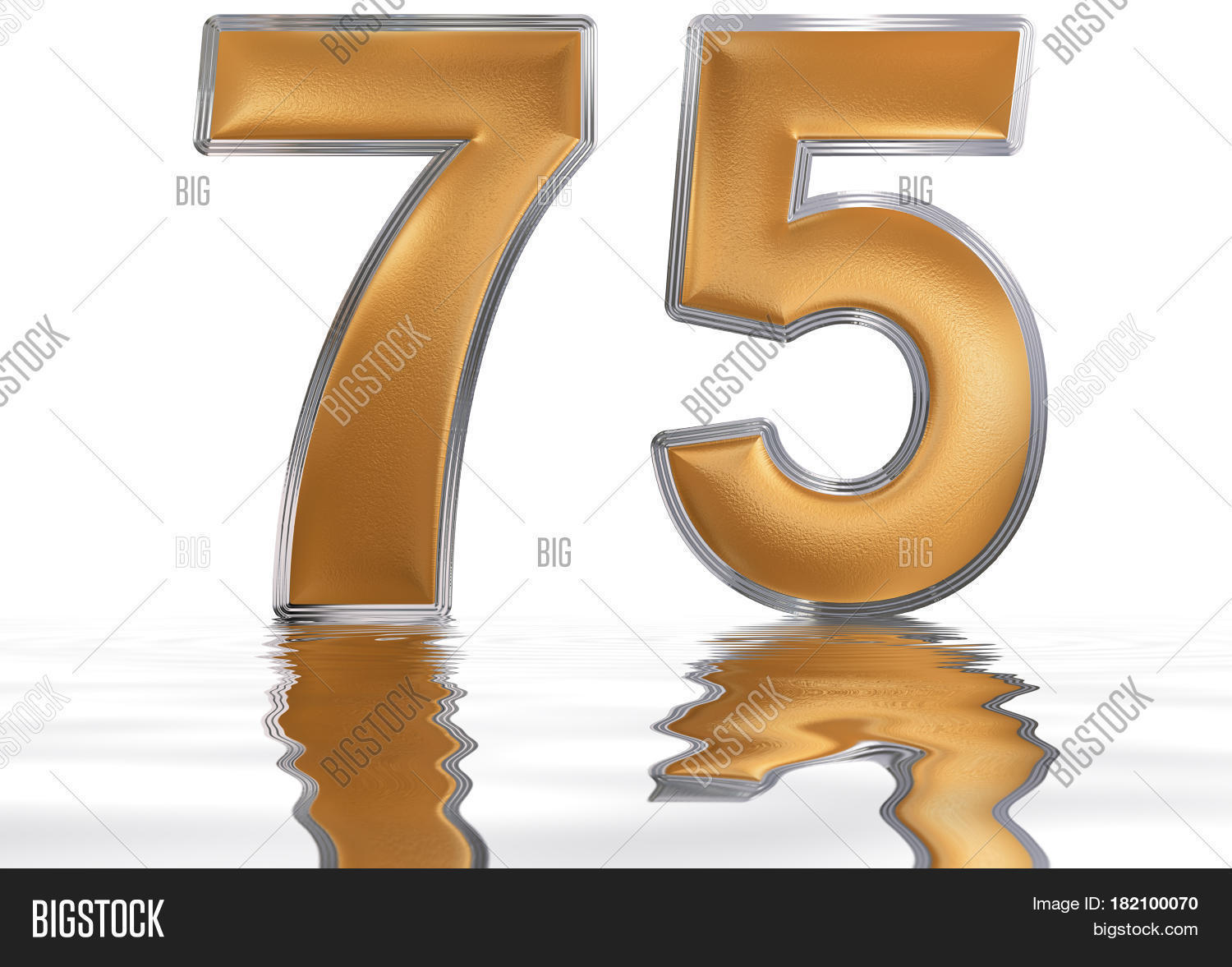 Numeral 75, Seventy Image & Photo (Free Trial) | Bigstock