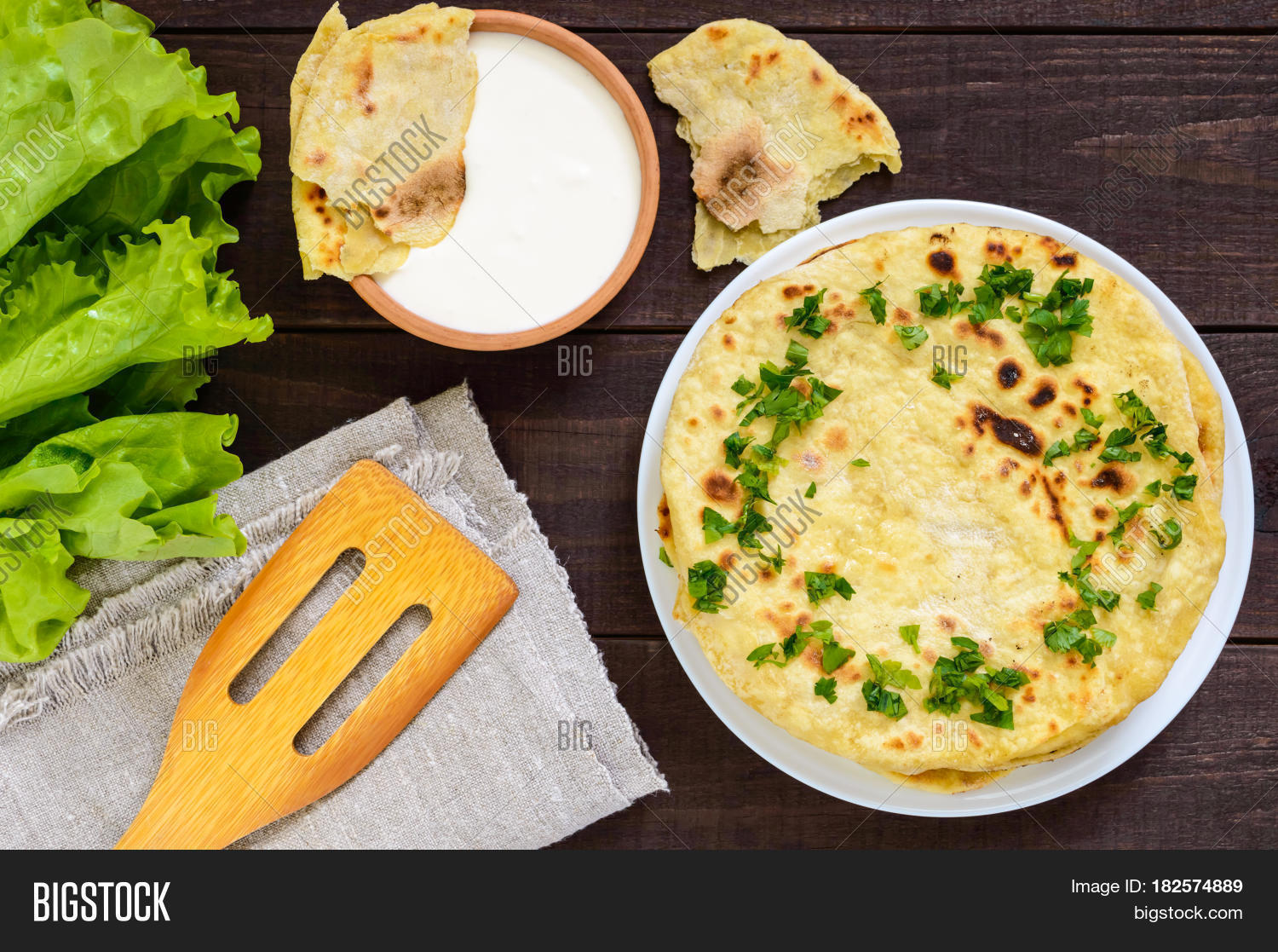 Thin Flatbread Image & Photo (Free Trial) Bigstock