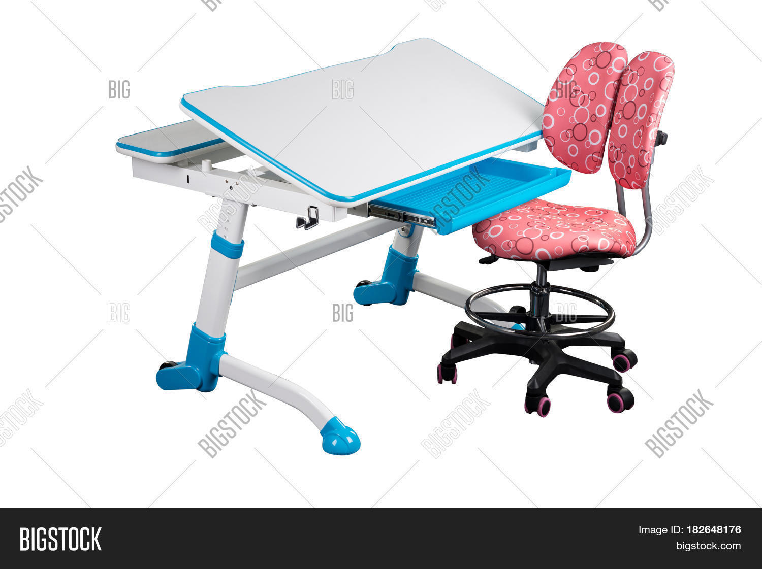 Blue School Desk Blue Image & Photo (Free Trial) Bigstock