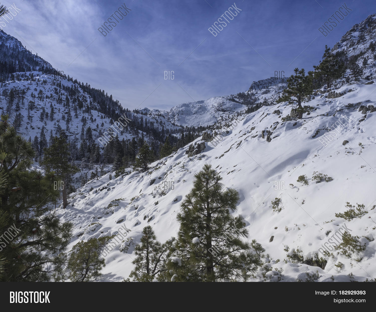 Mountainside Snow Near Image & Photo (Free Trial) Bigstock