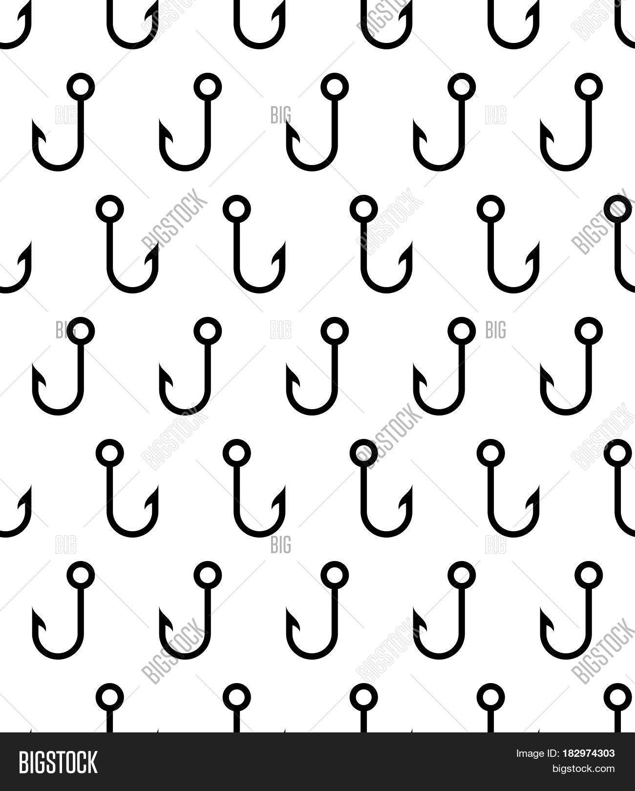 Fish Hook Seamless Image & Photo (Free Trial) Bigstock
