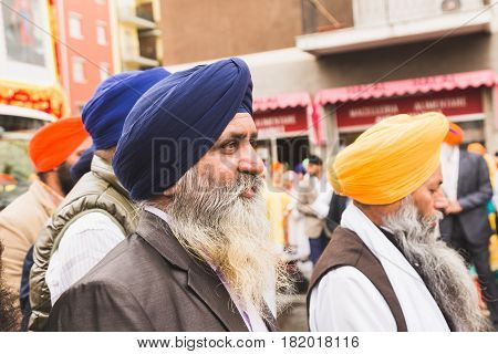 Sikhs Taking Part In The Vaisakhi Parade