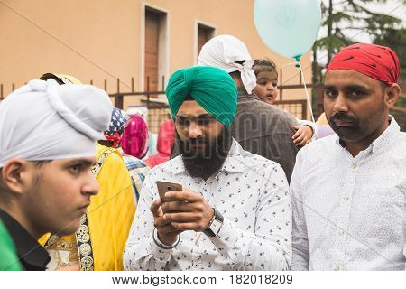 Sikhs Taking Part In The Vaisakhi Parade
