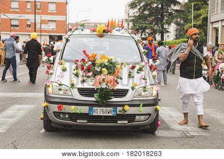 Sikhs Taking Part In The Vaisakhi Parade