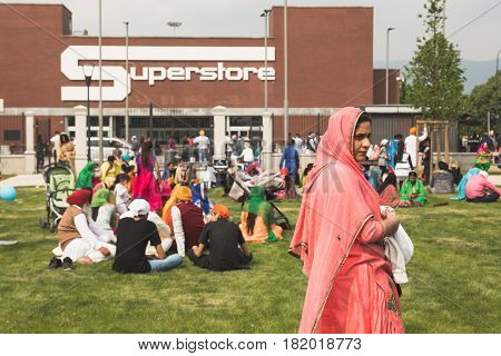 Sikhs Taking Part In The Vaisakhi Parade