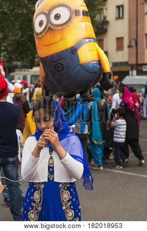 Sikhs Taking Part In The Vaisakhi Parade