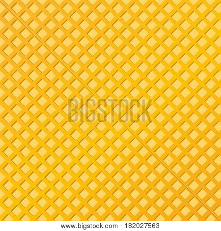 Wafer background. Waffles pattern. Texture of sweet and delicious food. Vector illustration.