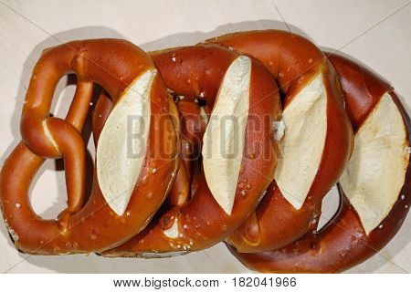 German Pretzel called Brezel, wonderful german Bread