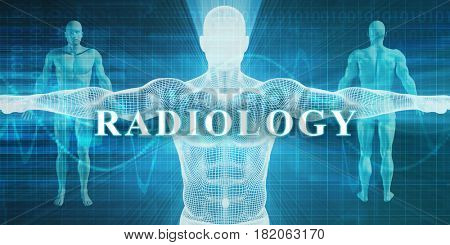 Radiology as a Medical Specialty Field or Department 3D Illustration Render
