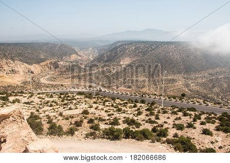 Yellow Mountains And Beautiful Panoramic View
