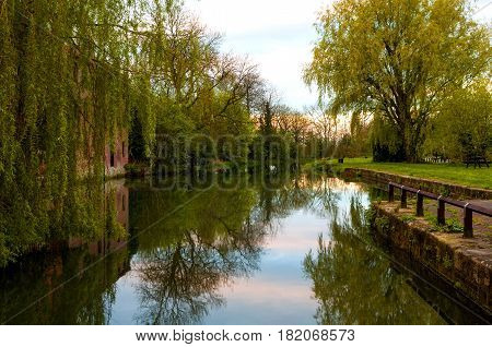 The old Canal at Pocklington in the East Riding of Yorkshire