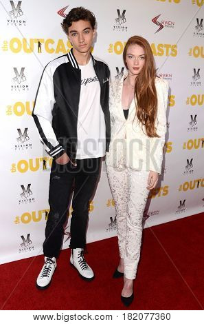 LOS ANGELES - APR 13:  Gavin Casalegno, Larsen Thompson at the 