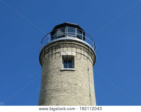South Kenosha Light House orin Wisconsin bordering Lake Michigan