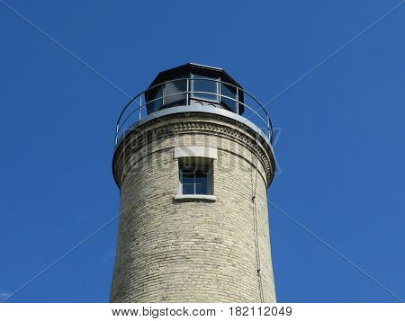 South Kenosha Light House orin Wisconsin bordering Lake Michigan