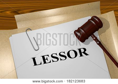 Lessor - Legal Concept