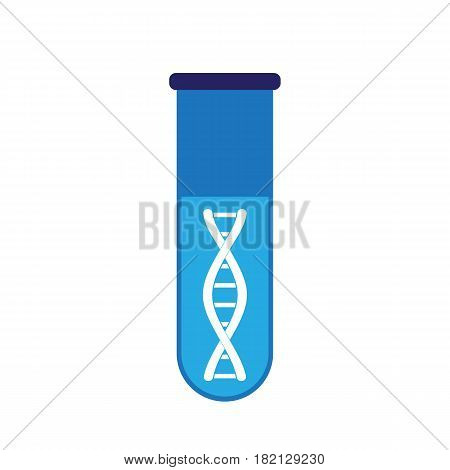 Genetic Analysis vector icon. Style is bicolor flat symbol, cyan and blue colors, rounded angles, white background.