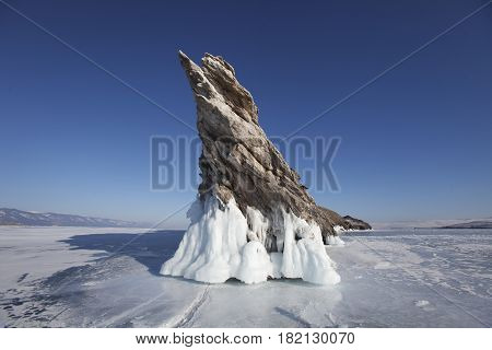 Lake Baikal, Ogoi Island. Winter Landscape