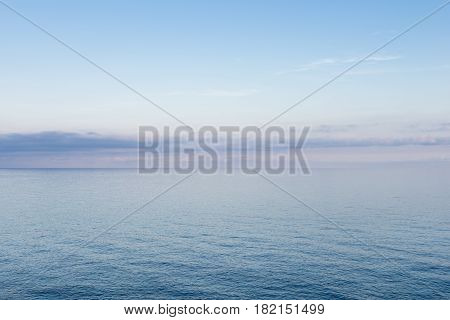 Magnificent colors of the Mediterranean. Italy. Ligurian coast of the sea.