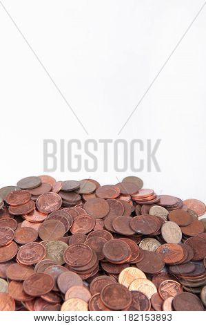 Many Of Thai Baht Coins Background