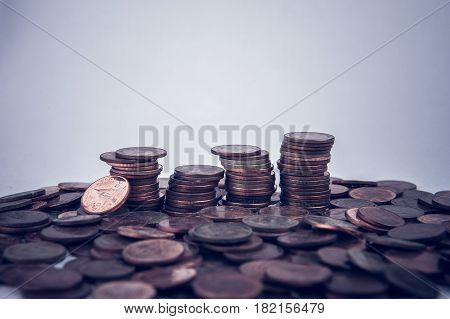 Many Of Thai Baht Coins Background