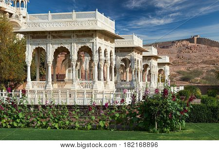 The Jaswant Thada Is A Cenotaph Located In Jodhpur, In The Indian State Of Rajasthan, India.