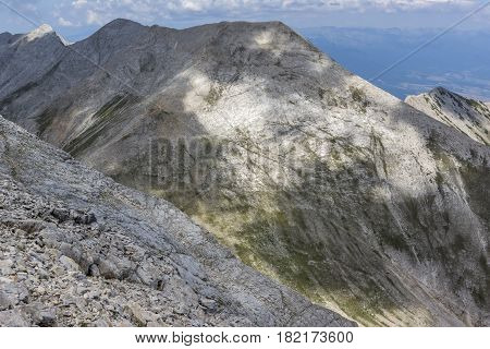 Amazing Panorama from Vihren peak to Kupelo, Pirin Mountain, Bulgaria