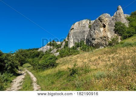 Cave City in the Cherkez-Kermen Valley, Crimea