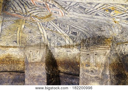Colombia National Archaeological Park of Tierradentro is one great pre Columbian attractions. There are burial caves painted with red black and whte geometric patterns. Some are shallow others up to 8m deep