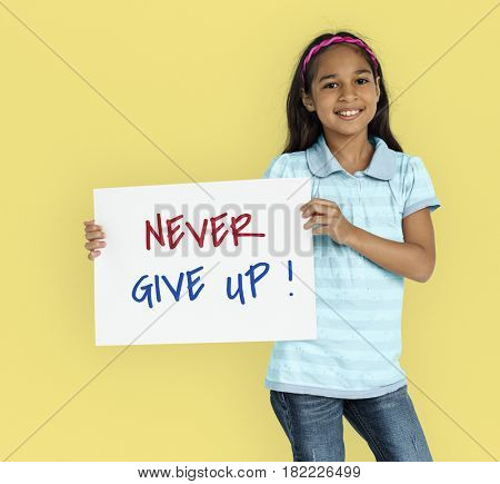 Never Give Up Keep Going Cheer Up Quote Word