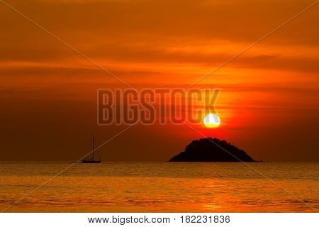 Tropical Sunset On Koh Chang