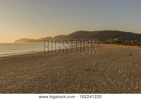 The Beach Of Trengandin In Noja, Cantabria