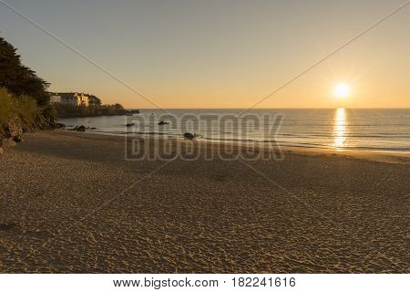 The Beach Of Trengandin In Noja, Cantabria