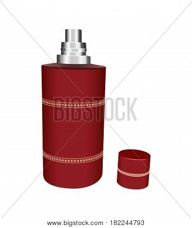 Perfume bottle illustration, Vector illustration of bottle
