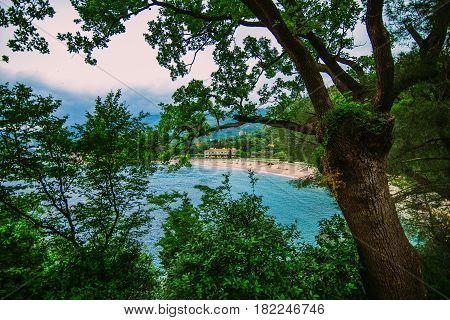 The Queen's Beach near Villa Milocer in Montenegro, near the island of Sveti Stefan.