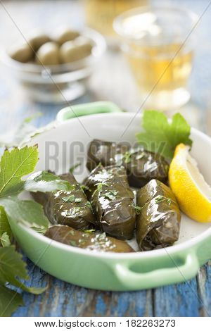 Stuffed wine leafs