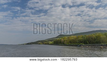 Palava area in spring sunny day between Popice and Dolni Vestonice villages