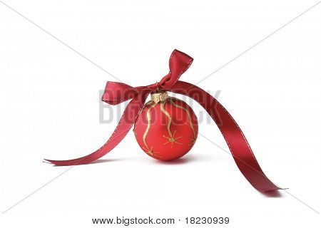 Pallina di Natale isolata on white background