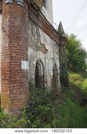 Ruins Of Gothic Chapel In Chivasso, Italy