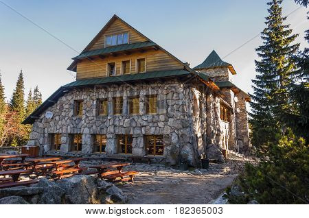 Popular Tourist Hostel In Tatra Mountains At Hala Gasienicowa - Murowaniec.