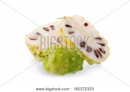 Exotic Fruit Noni On A White Background