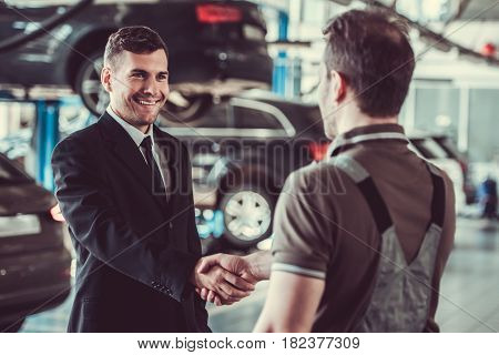 Handsome Mechanic And Businessman