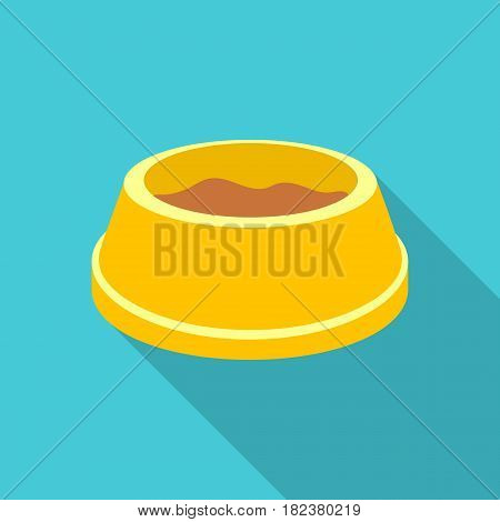 Cat food icon in flate style isolated on white background. Cat symbol vector illustration.