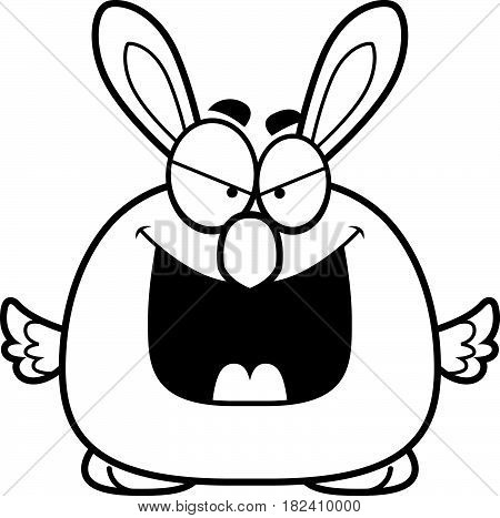 Evil Cartoon Easter Bunny Chick
